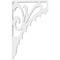 Ekena Millwork Genova Architectural Grade PVC Bracket, 5/8"W X 5 1/2"D X 9"H BKTP01X05X09GE - alternate 2